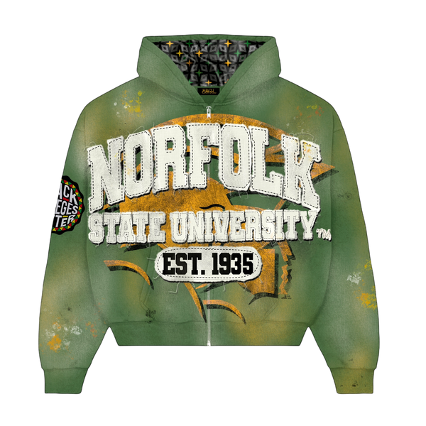 Green Norfolk State University Silk Infused Lifestyle Jacket