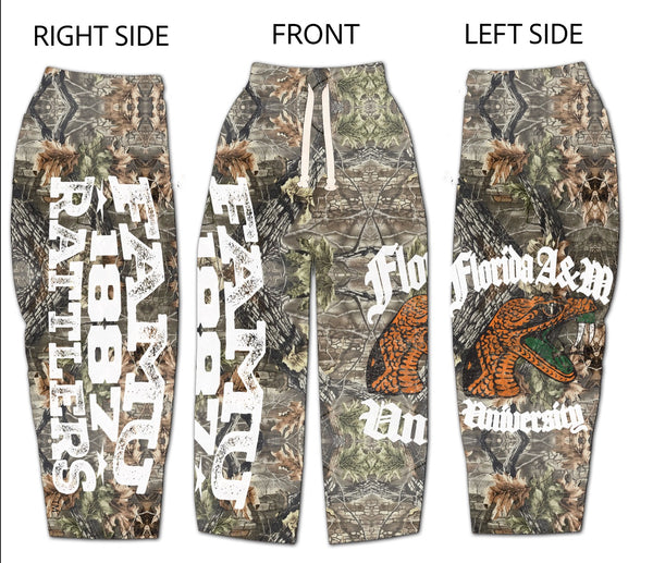 Camouflage “FAMU” Lifestyle Sweatpants