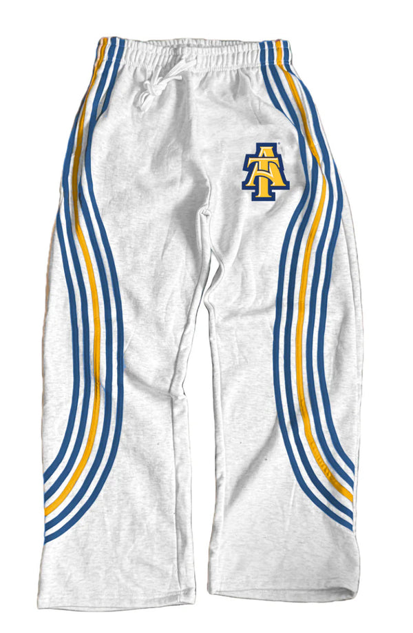 White NCA&T SU Lifestyle Sweatpants