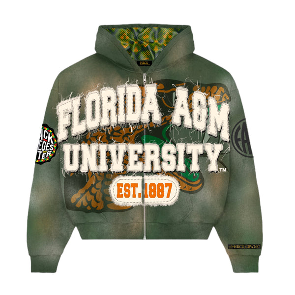 Green Florida A&M University Silk Infused Lifestyle Jacket