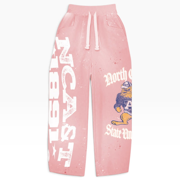 Pink NC A&T Lifestyle Sweatpants