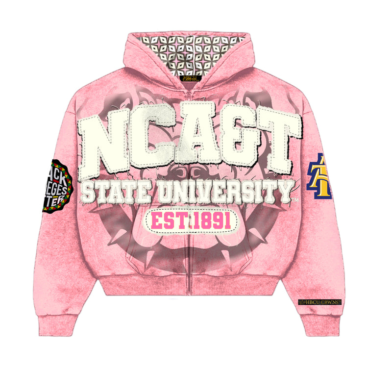 Pink NCA&T State University Silk Infused Lifestyle Jacket