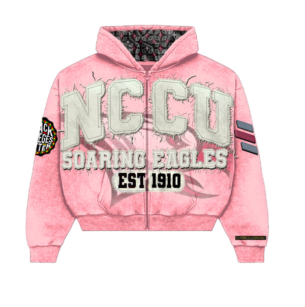Pink North Carolina Central University Silk Infused Lifestyle Jacket