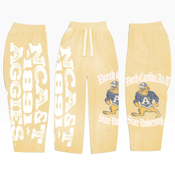 Light Lemon NC A&T Lifestyle Sweatpants