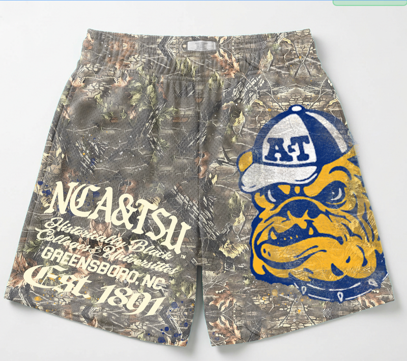 NCA&T Camouflage Mesh Shorts