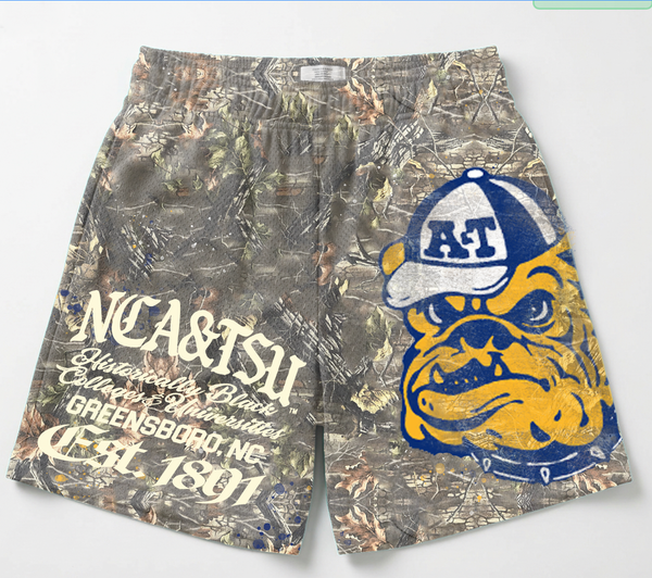 NCA&T Camouflage Mesh Shorts